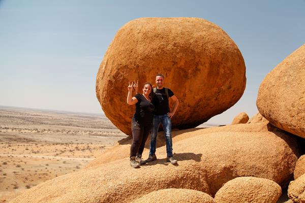 Spitzkoppe Noi in vetta